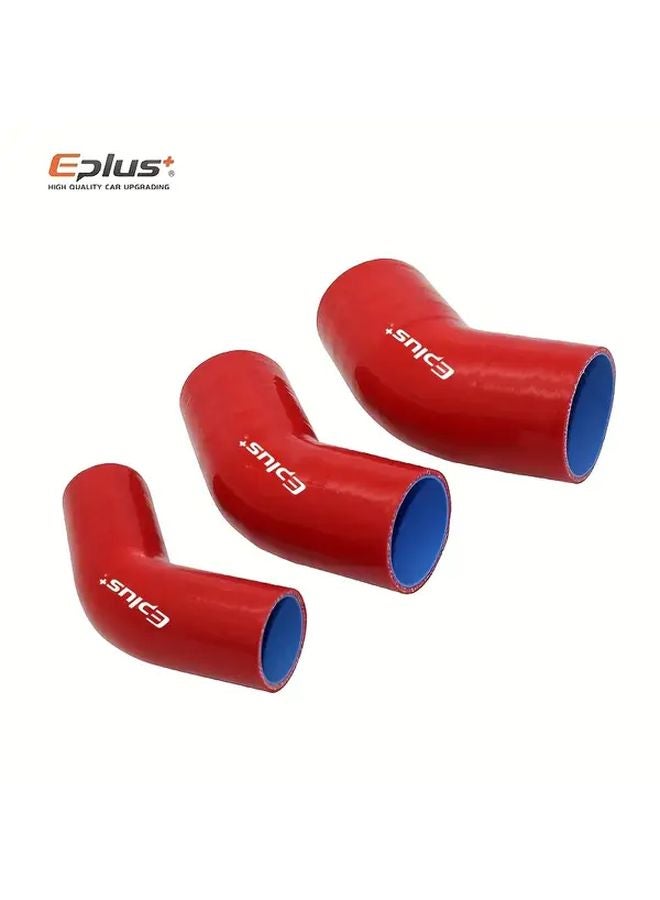 EPlus 45 درجة كوع سيليكون خرطوم أسود 1 18 بوصة مقاومة للحرارة العالية توربو شاحن أنبوب المبرد - Image 3